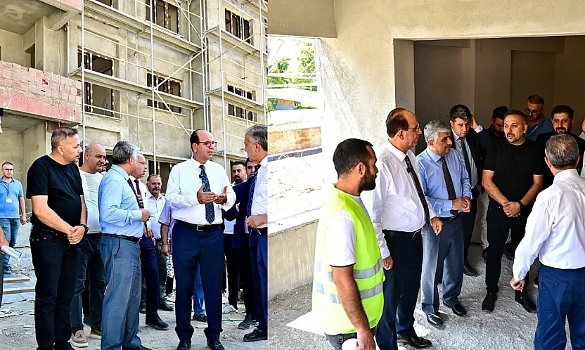 Başkan Geçit, Yeşil Yaşam Evleri inşaatını inceledi