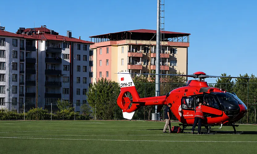 Darende'de 7 Aylık Bebek İçin Hava Ambulansı Havalandı