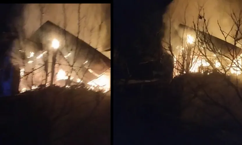 Darende'de Gece Yarısı Yangın Paniği! İtfaiye Zamanla Yarıştı!