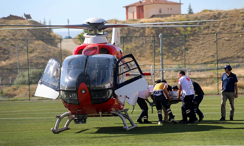 Darende'de Rahatsızlanan Genç Hasta Ambulans Helikopterle Malatya'ya Nakledildi!