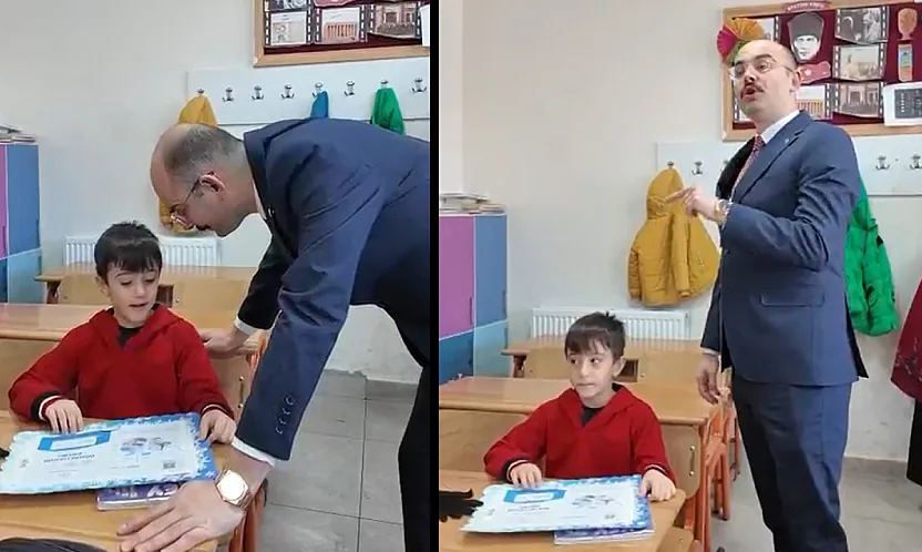 Doğanşehir'de Karne Alırken Kaymakamdan Hizmet Talep Etti!