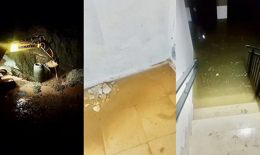 Doğanşehir TOKİ'de Su Baskını Krizi Çözülüyor!