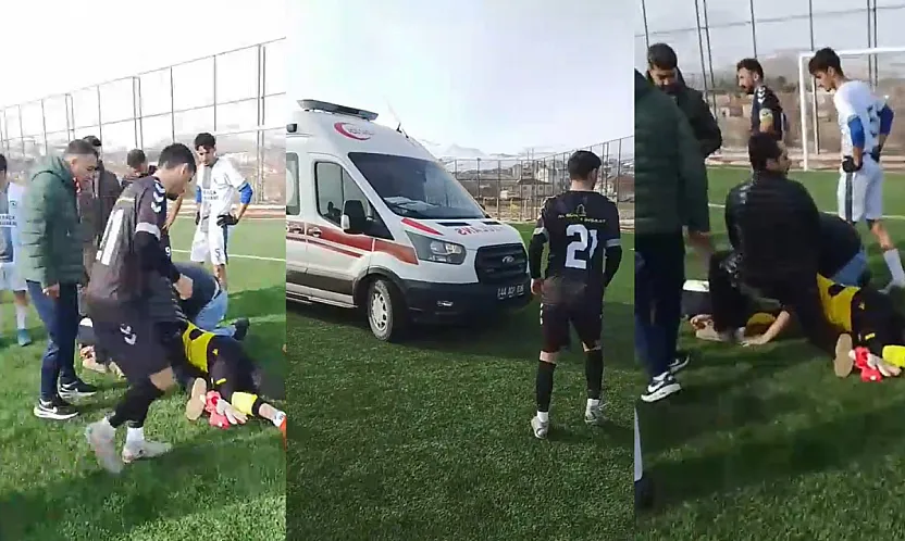 Malatya Amatör Lig'de Dehşet Anları: Kaleci Ölümden Döndü