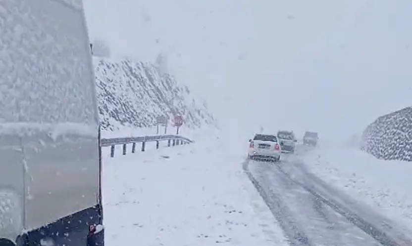 Malatya Beyaza Büründü, Geçitler Kapandı! Çok Sayıda Araç Yolda Mahsur Kaldı