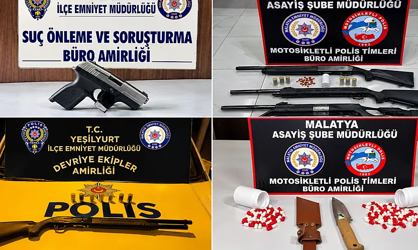 Malatya'da 5 Günlük Asayiş Bilançosu Açıklandı!