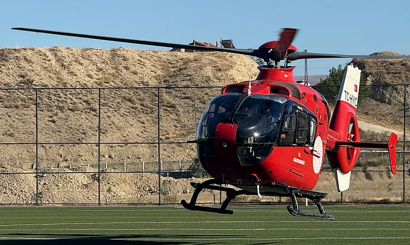Malatya'da 73 Yaşındaki Hasta İçin Helikopter Havalandı!