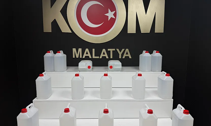 Malatya'da 76 Litre Etil Alkol Ele Geçirildi