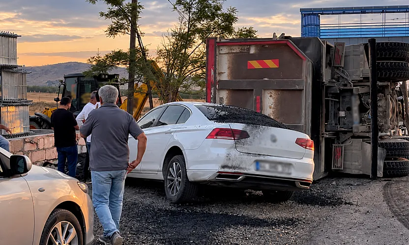 Malatya'da Asfalt Yüklü Kamyon Dehşeti! Katip Ağır Yaralandı