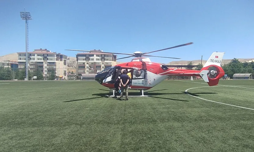 Malatya'da Dakikalarla Yarış! Ambulans Helikopter Hayat Kurtardı
