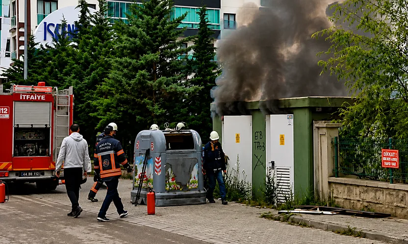 Malatya'da Elektrik Trafosu Bomba Gibi Patladı