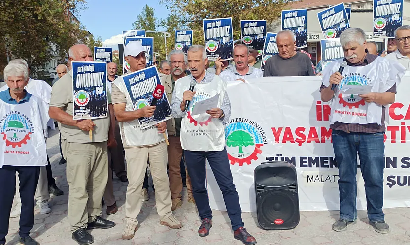 Malatya'da Emeklilerden Çarpıcı Açıklama! 'Emeğimizin Karşılığını İstiyoruz'