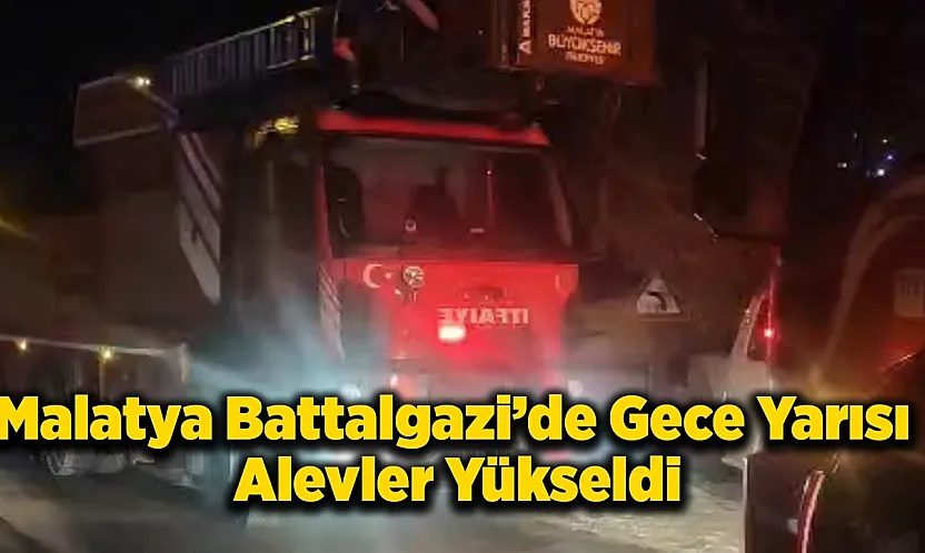 Malatya'da Ev Yangını: Kadın Kurtarıldı