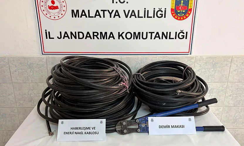 Malatya'da Kablo Hırsızlığı Operasyonu! Aylar Süren Takip Sonrası 3 Şüpheli Tutuklandı