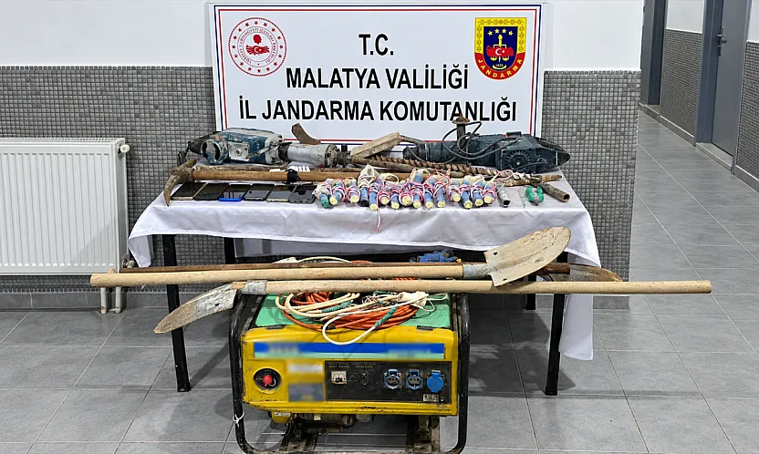 Malatya'da Kaçak Kazıda Şaşırtan Detay! 15 Dinamit Çıktı