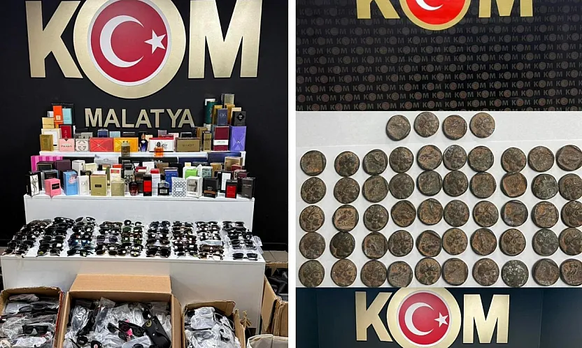 Malatya'da Kaçakçılık Operasyonu! Tarihi Sikkeler Ele Geçirildi