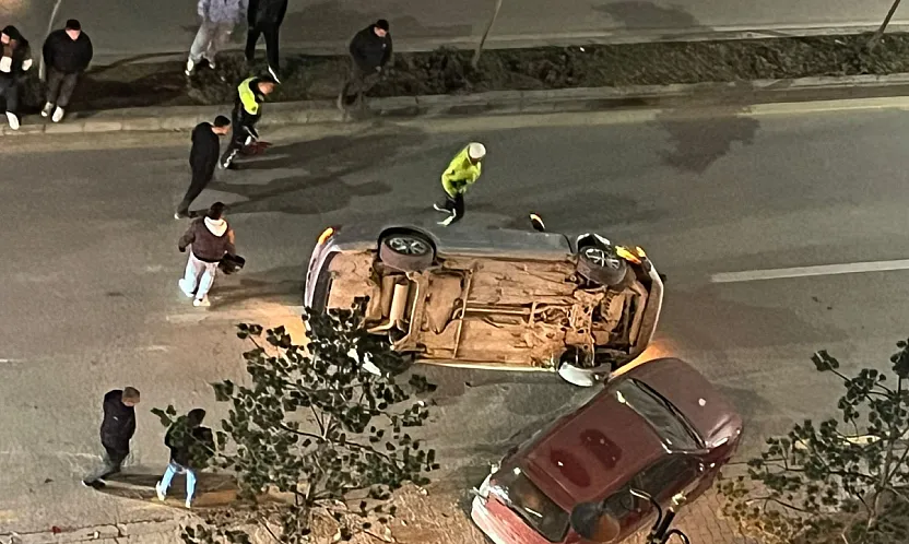 Malatya'da kaza! Otomobil Takla Attı, Sürücü Kaçtı