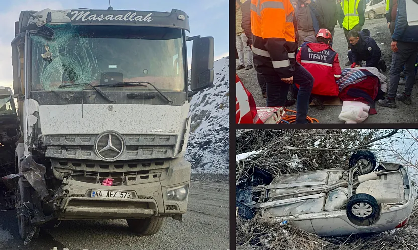 Malatya'da Kaza Üstüne Kaza! 2 Yaralı