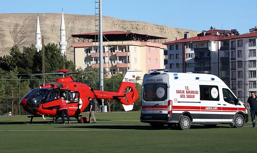 Malatya'da Korkutan Kaza! Yüksekten Düşen Genç Hava Ambulansıyla Sevk Edildi