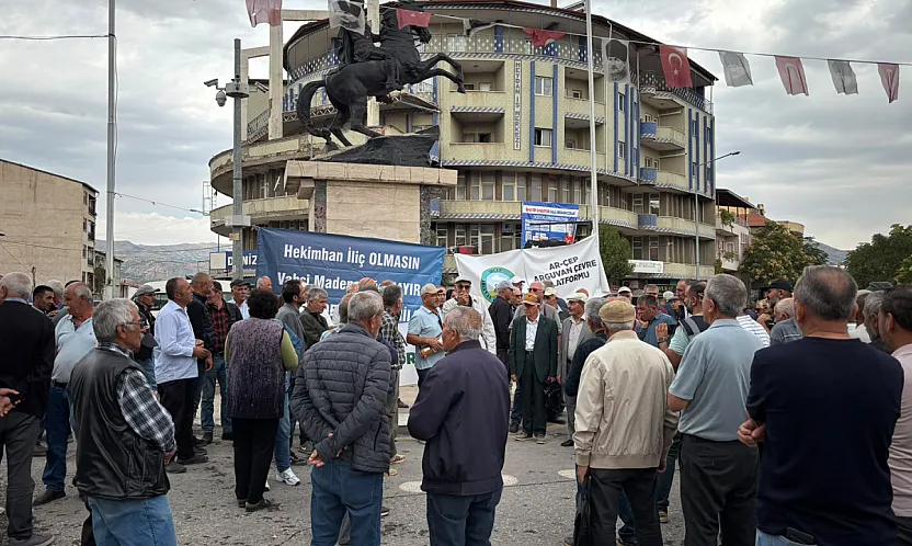 Malatya'da Maden Tepkisi! 'Hekimhan İliç Olmasın'