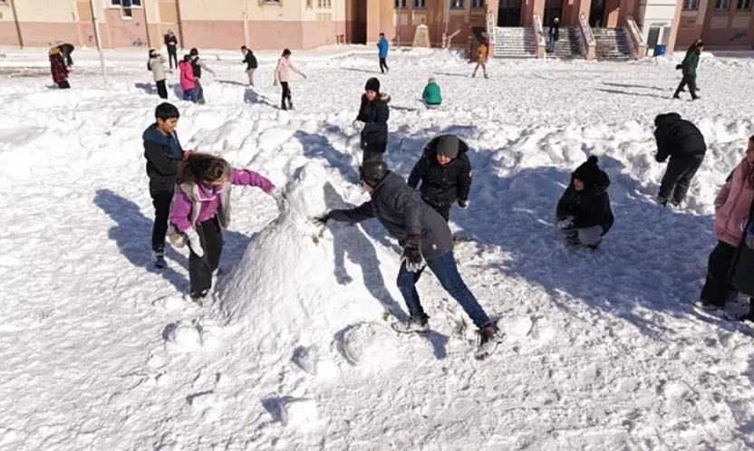 Malatya'da Okullara 1 Günlük Kar Tatili