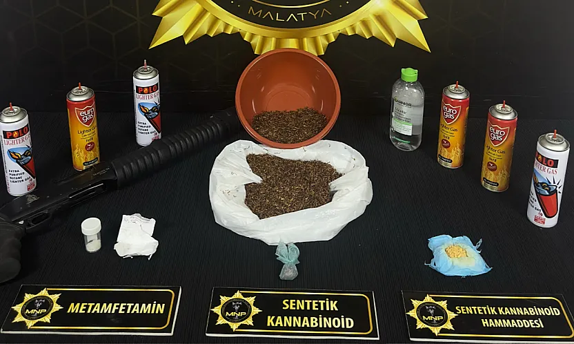 Malatya'da Operasyon! 7 Tutuklama, Çok Sayıda Uyuşturucu Ele Geçirildi