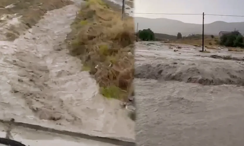 Malatya'da Sağanak Sonrası Sel Baskını! Karayolu Kısa Süreli Ulaşıma Kapandı