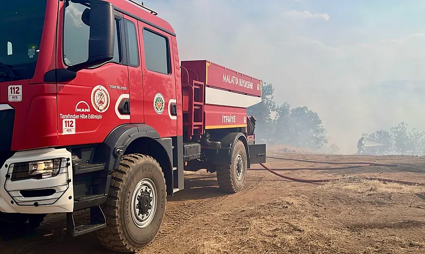 Malatya'da Söndürülen Yangın Yeniden Başladı! Vali Yavuz Bölgede