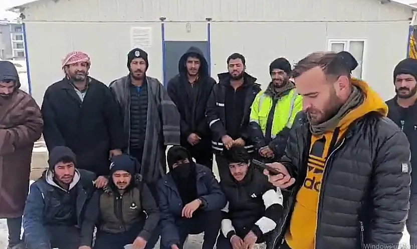 Malatya'da TOKİ Şantiyesinde İşçilerden Maaş Eylemi