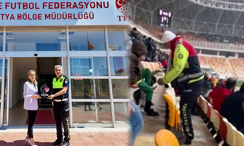 Malatya'da Trafik Polisinin Örnek Davranışı Ödüllendirildi!