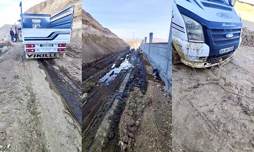 Malatya'da Üretici Yolda Mahsur Kaldı