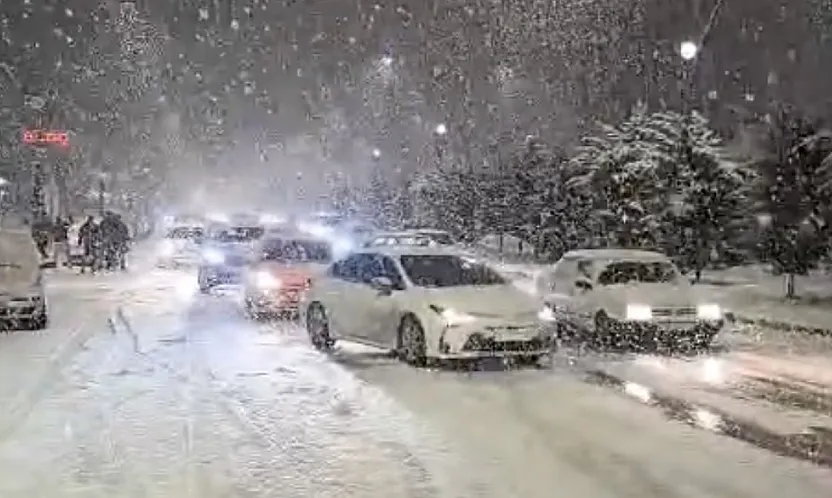 Malatya'da Yoğun Kar Yağışı Ulaşımı Etkiledi