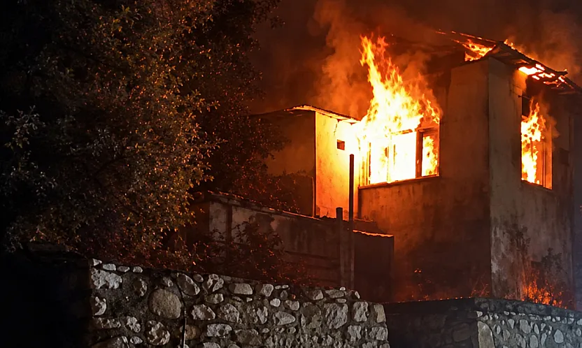 Malatya'da Yürekleri Ağza Getiren Yangın