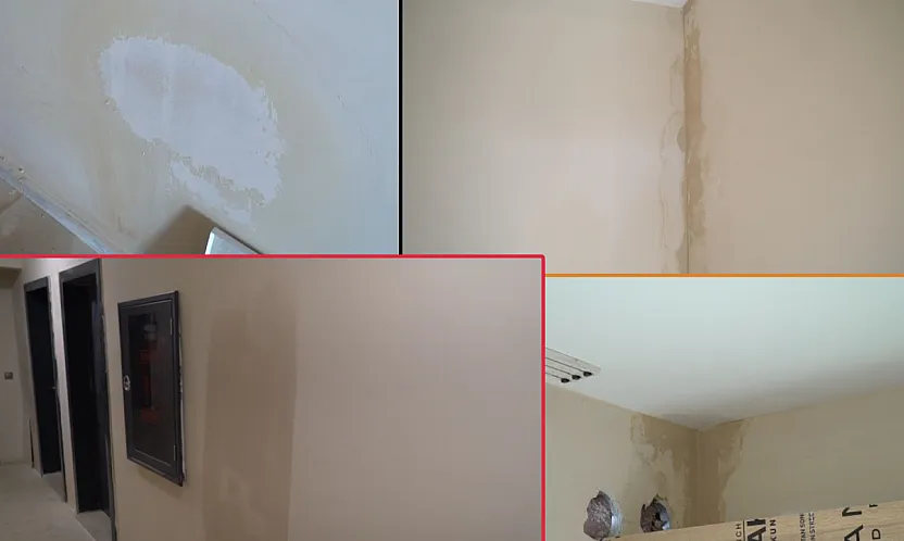 Malatya'daki TOKİ Konutlarında Su Kaçağı Var! Duvarlar Su İçinde!