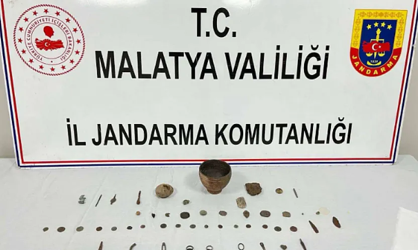 Malatya Doğanşehir'de Tarihi Eser Operasyonu