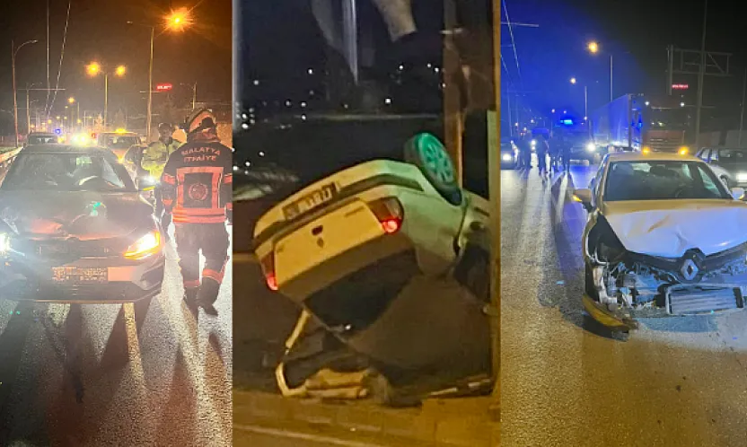 Malatya-Elazığ Yolunda Kara Gece: Peş Peşe Kazalarda 1 Ölü 3 Yaralı!