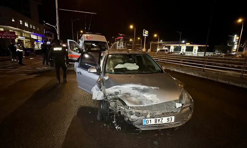 MAlatya Eski Köy Garajı Yakınında Kaza! Kontrolsüz Çıkış Hastanede Bitti