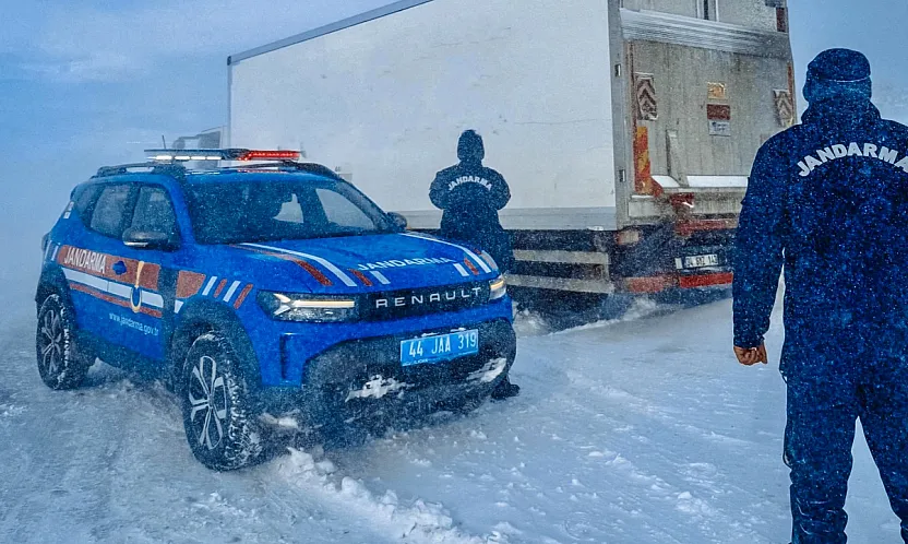 Malatya–Gürün Arası Ulaşıma Kar Engeli