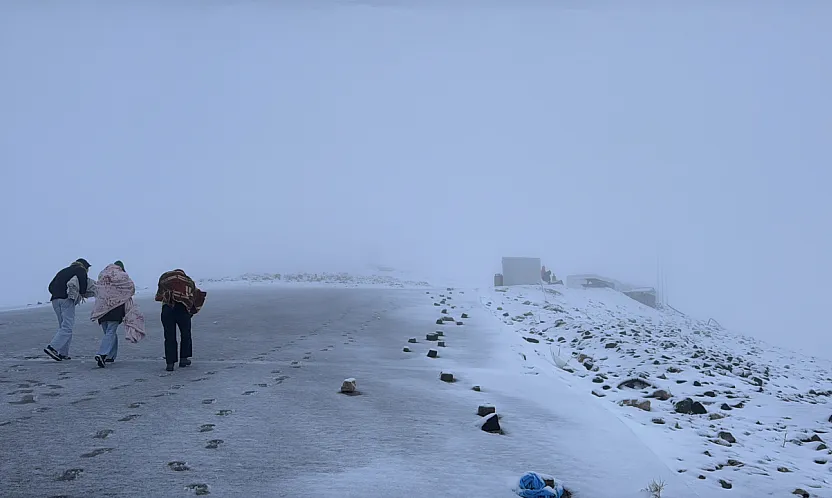Malatya Nemrut Yolun'da Kar Etkili Oldu!