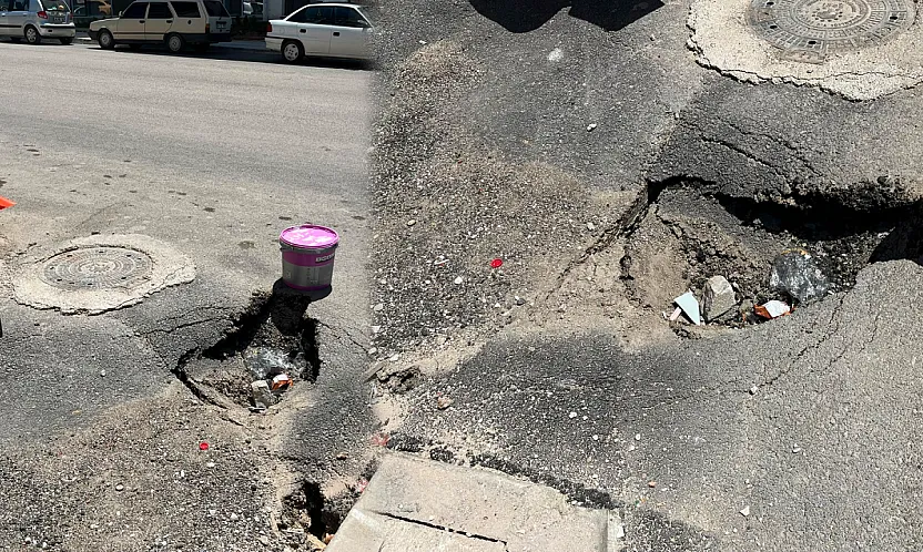 Malatya Tevfik Temelli Caddesi'nde Yolda Çökme Meydana Geldi!