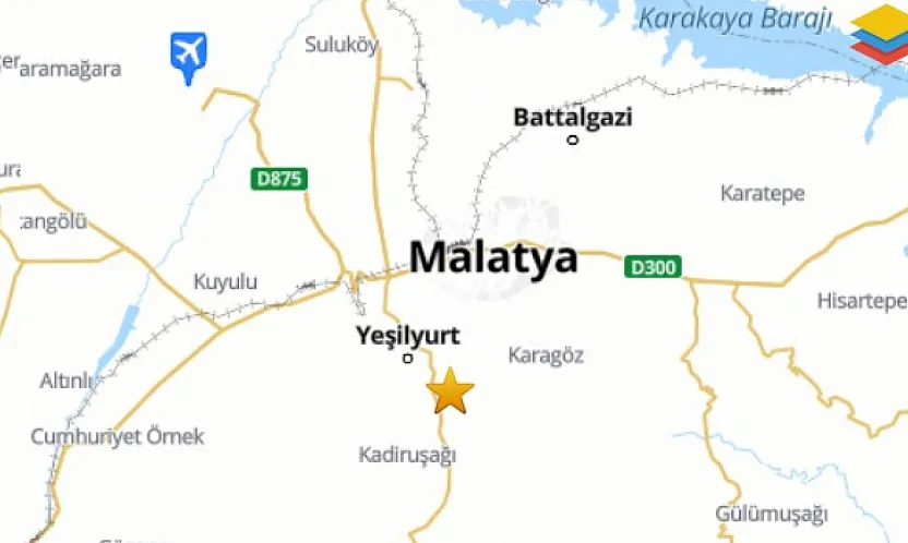 Malatya Yeşilyurt'ta 3,6 Büyüklüğünde Deprem