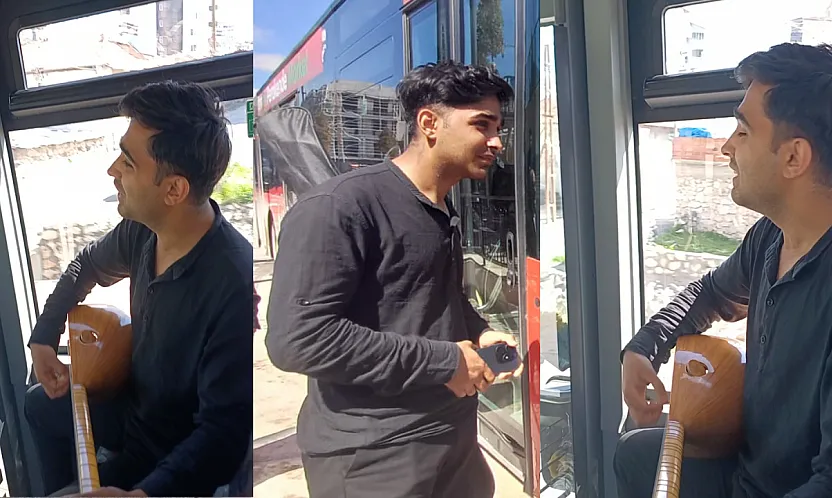 Malatyalı 21 Yaşındaki Halis'ten Otobüste Alkış Toplayan Sürpriz!