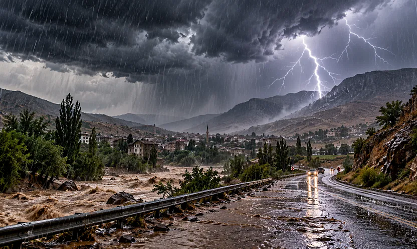 Meteoroloji Malatya'yı Saat Vererek Uyardı!