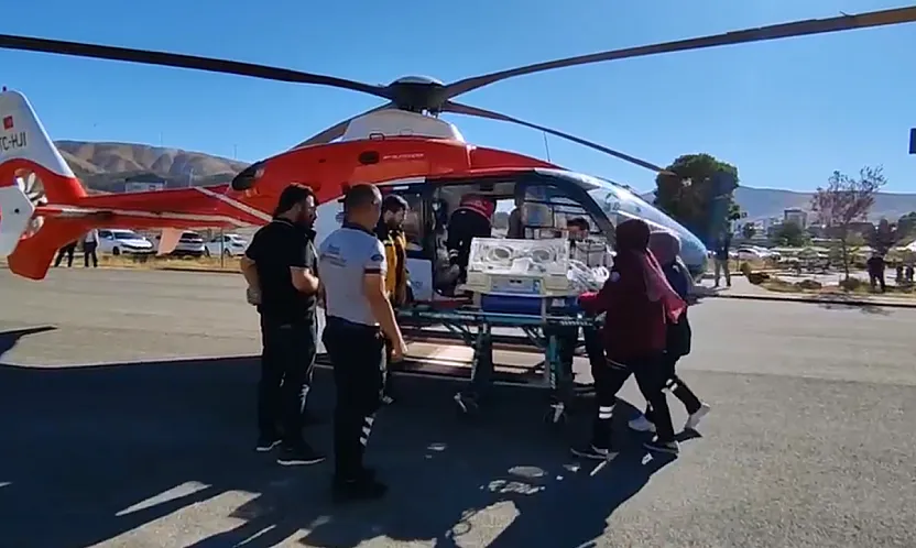 Minik Muhammed Ali İçin Zamanla Yarış! Ambulans Helikopterle Malatya'ya Sevk Edildi