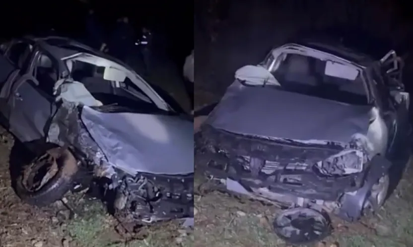 Virajı Alamayan Otomobil Uçuruma Yuvarlandı: 1 Ölü, 4 Yaralı!